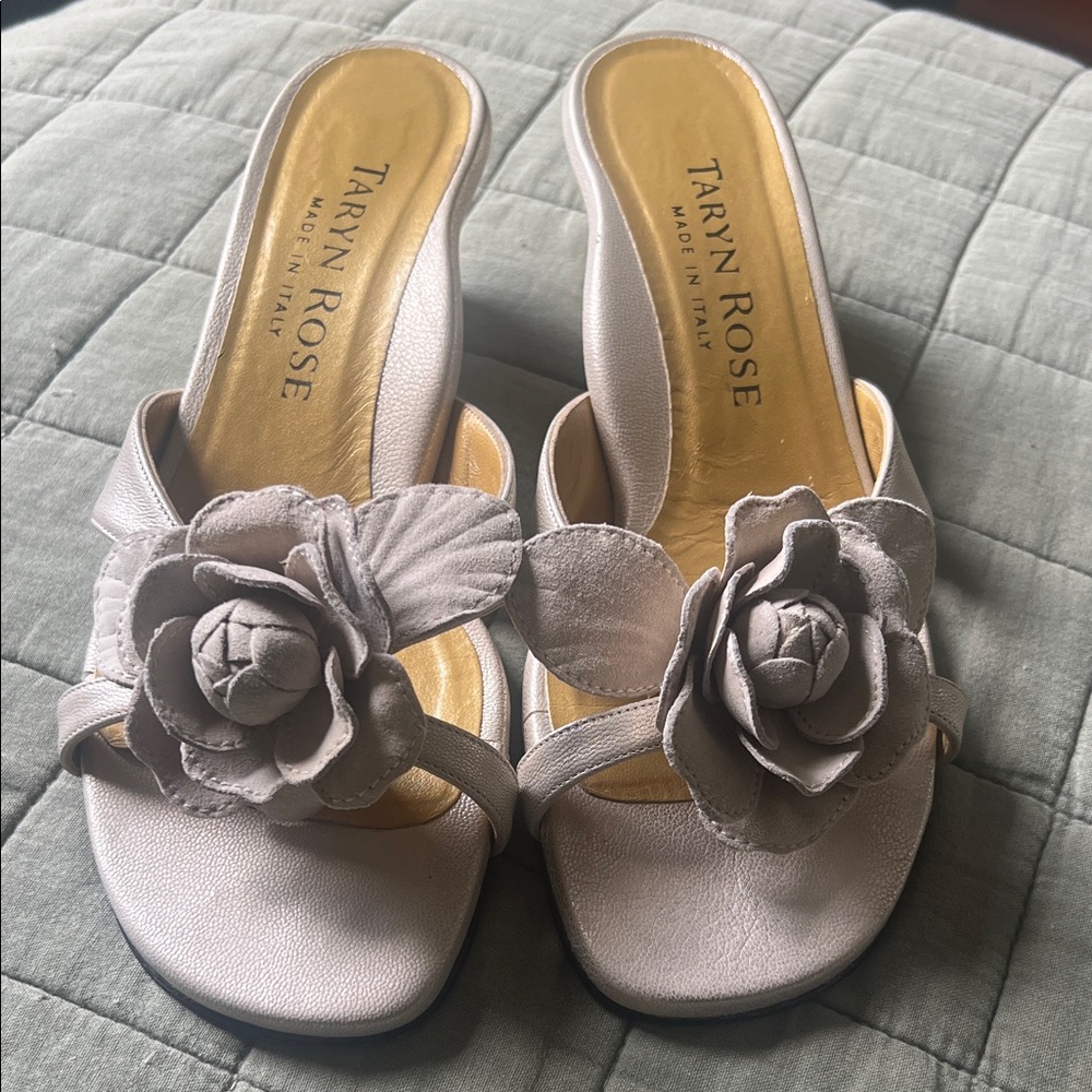 Taryn Rose Floral Mules